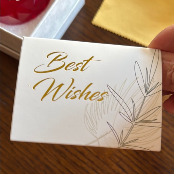 40th Anniversary Red 40 Years of Love Crystal Keepsake - Picture 6 of 10